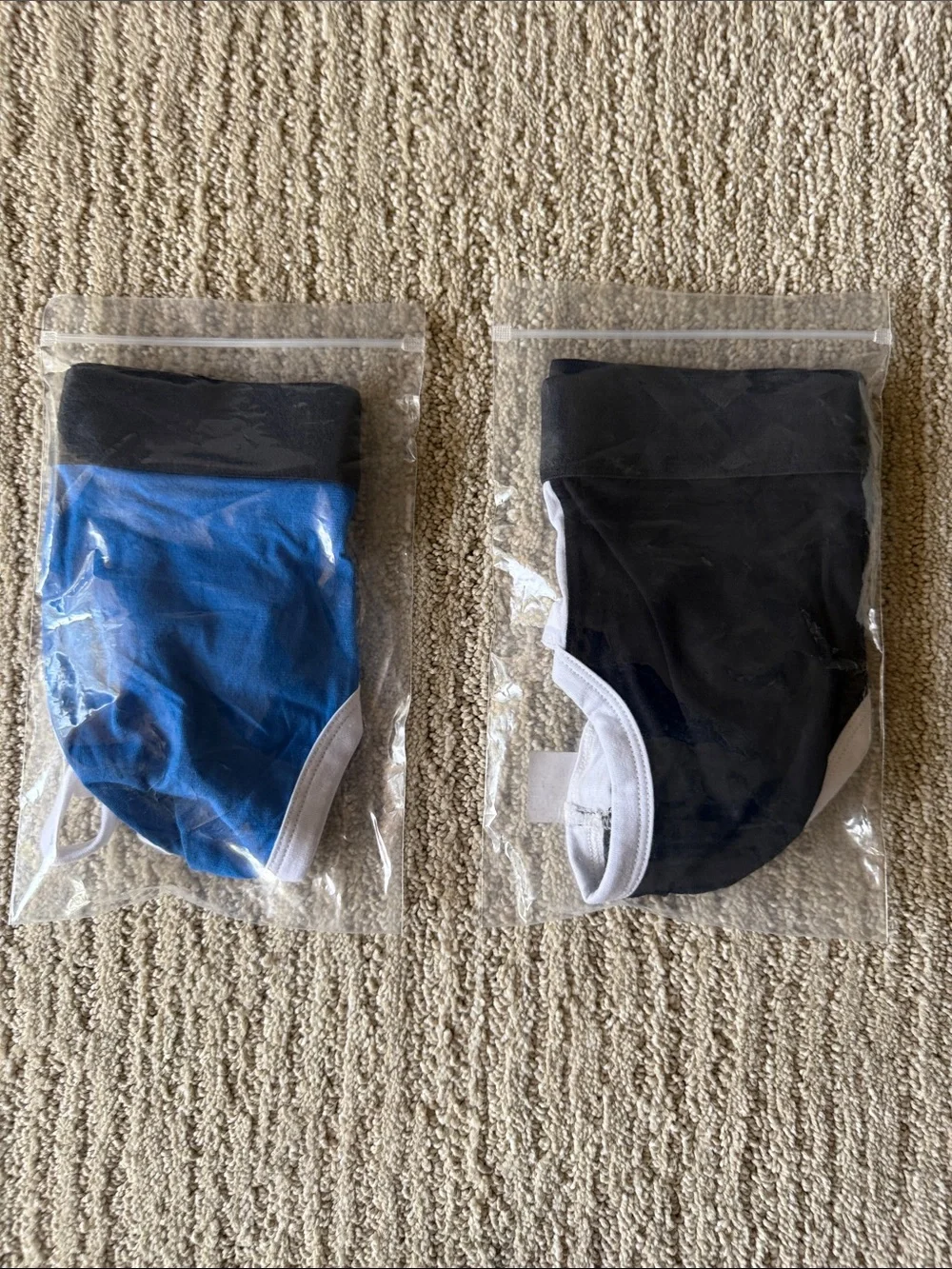 Men's Colorblock Athletic Jockstrap - Black & Red / Black & Blue